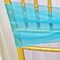 10 Pieces Turquoise Organza Chair Sashes 8"x108" Sheer Elegant Bow Accent